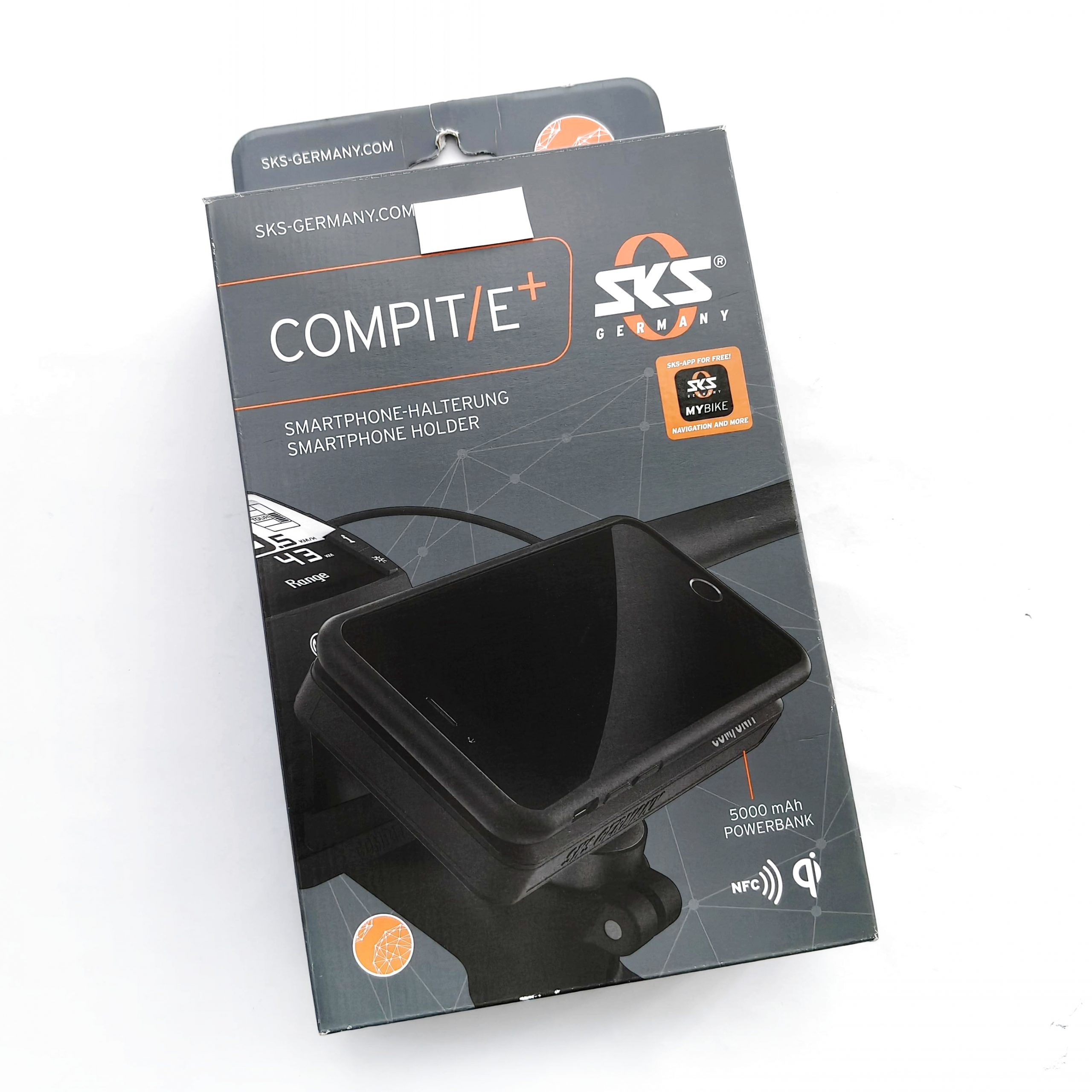 Soporte de móvil para bicicleta SKS COMPITE + con batería