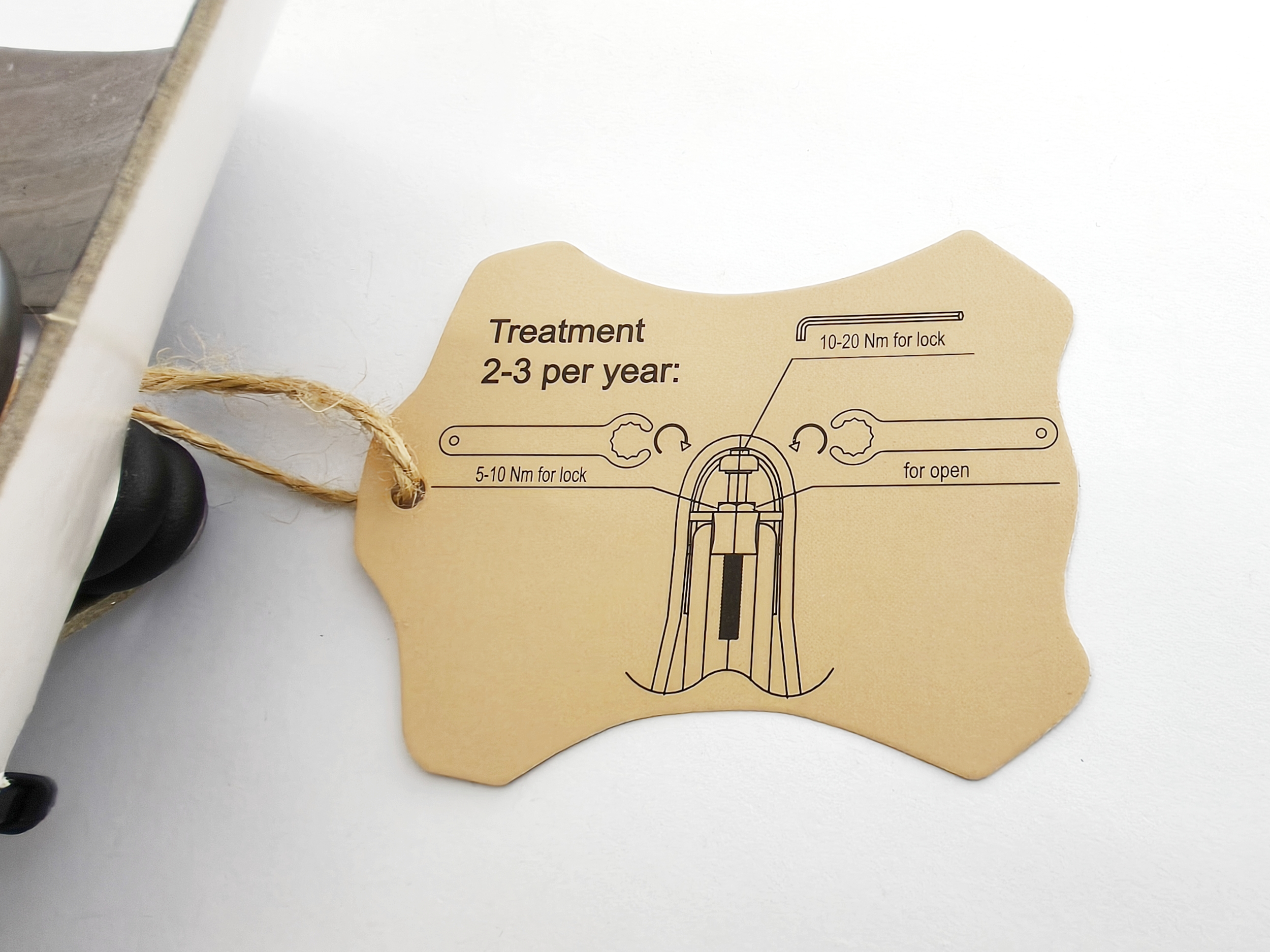 Sillin vintage marca Origin by M-wave cuero genuino - Imagen 7