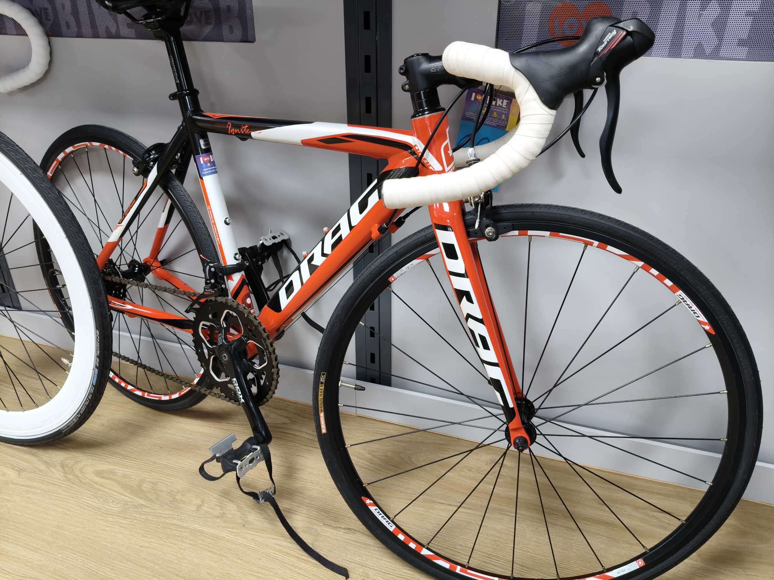 Bicicleta Carretera Drag Ignite 26" NIÑO t. 44 Rojo, blanco y negro - Imagen 8