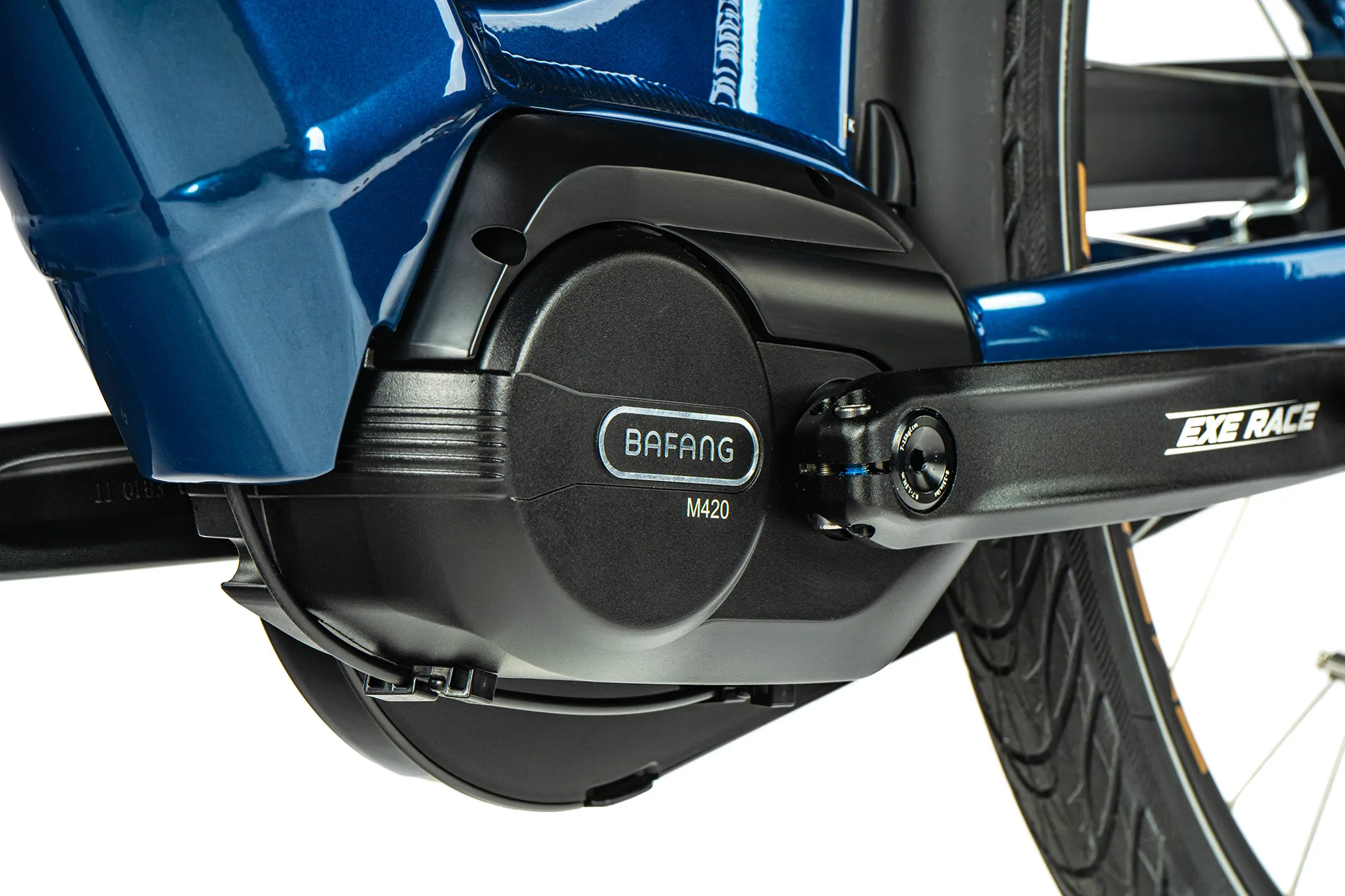 Bicicleta eléctrica urbana Leader Fox NEBA de 28" color azul oscuro talla 20" L ebike ciudad - Imagen 3