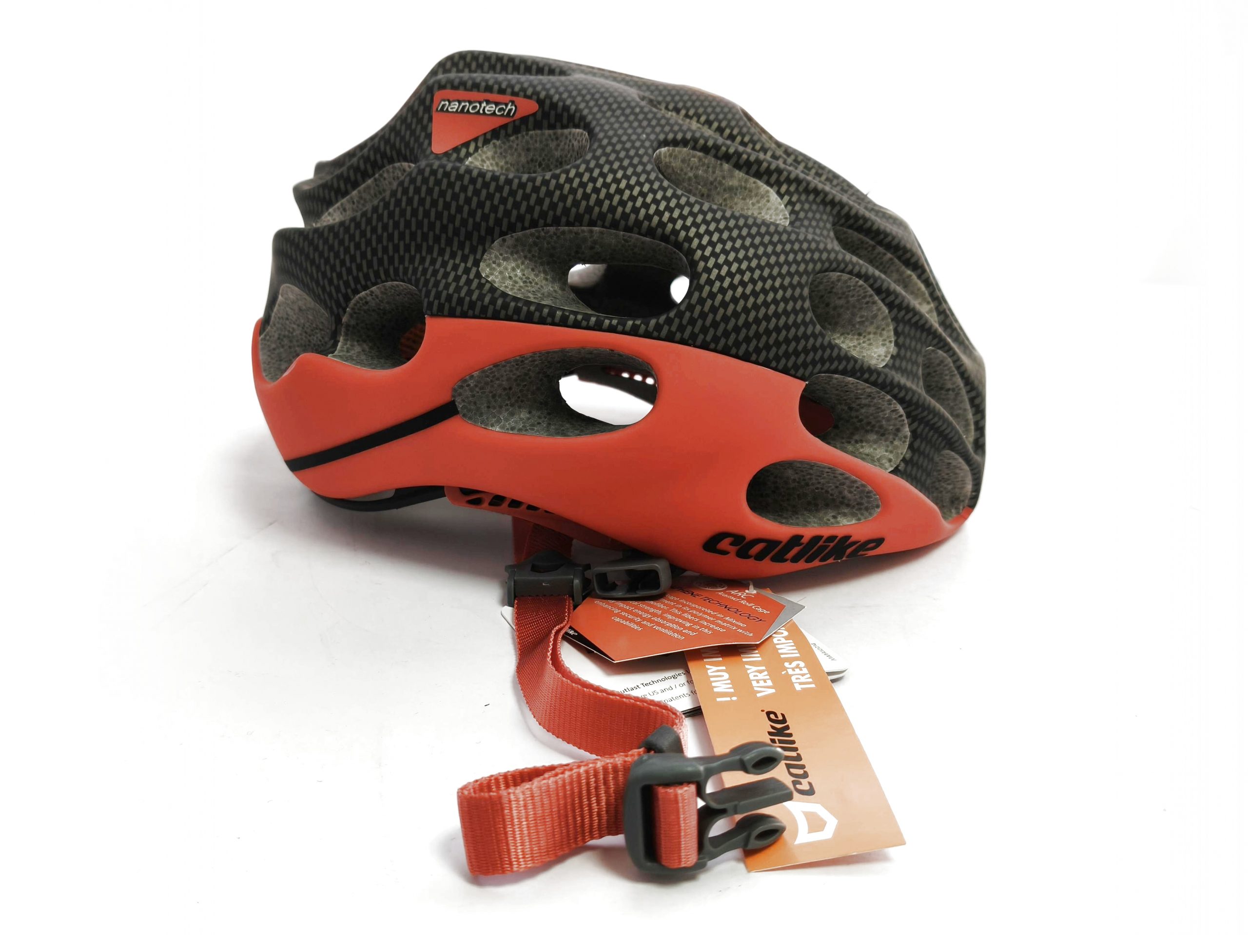 Casco Catlike Mixino Graphene talla S 52/54 cm rojo y gris