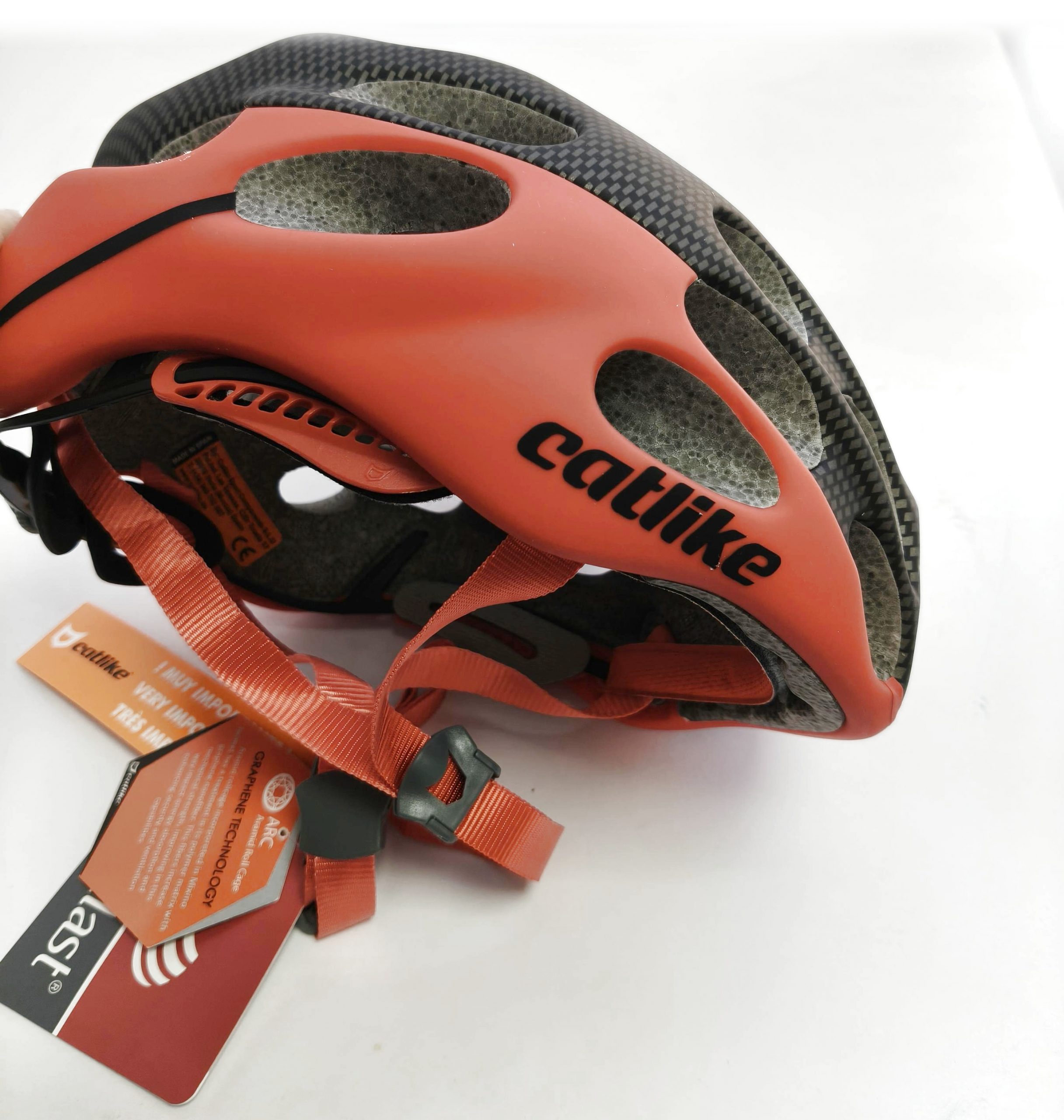 Casco Catlike Mixino Graphene talla S 52/54 cm rojo y gris - Imagen 10