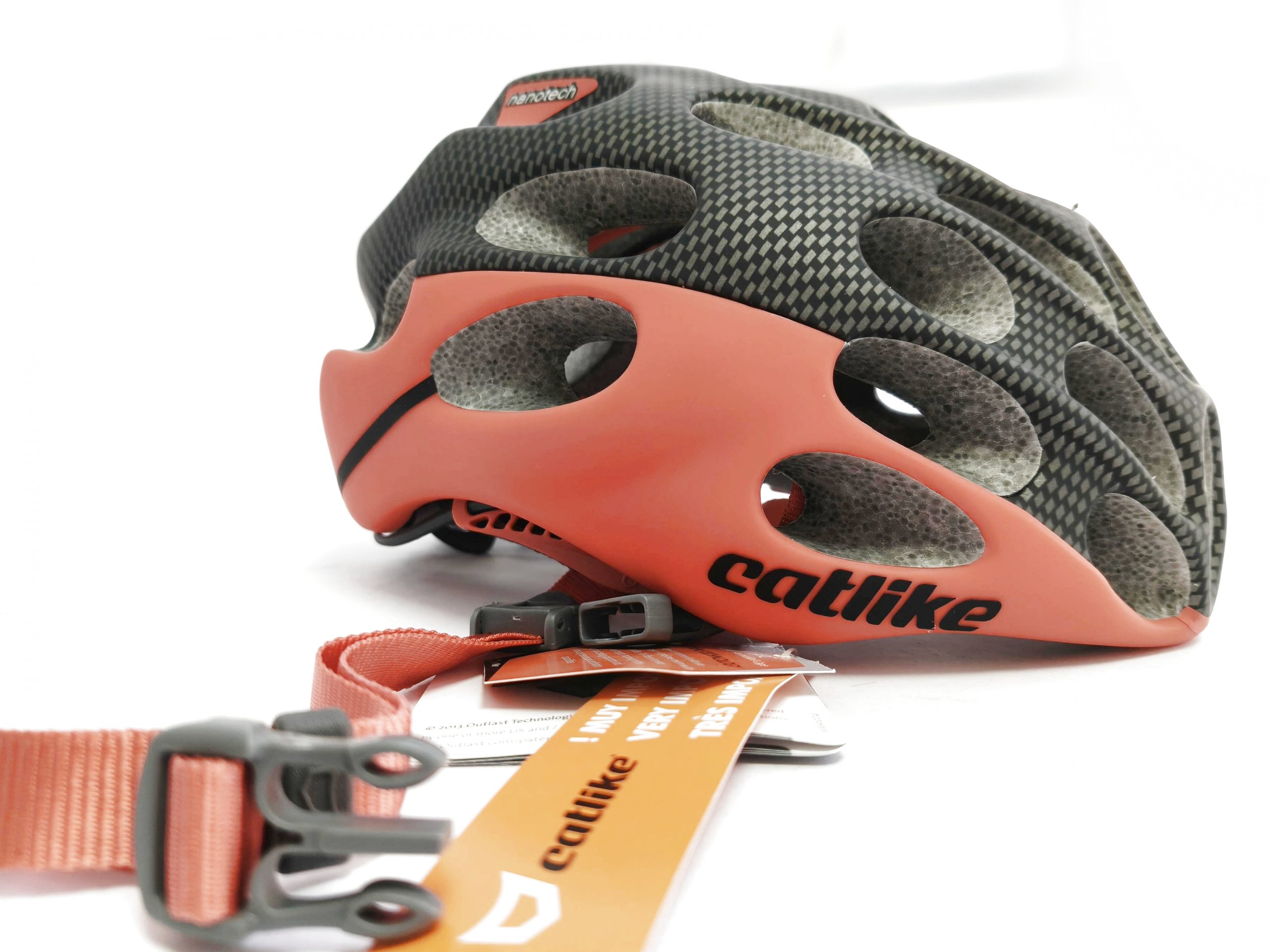 Casco Catlike Mixino Graphene talla S 52/54 cm rojo y gris - Imagen 2