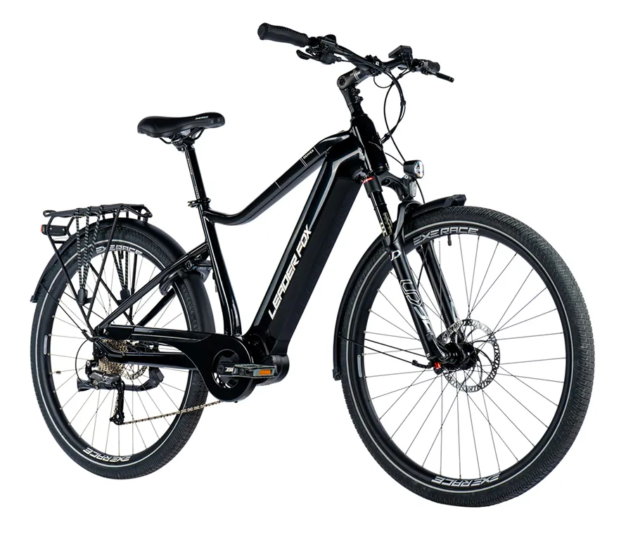 Bicicleta eléctrica de trekking para hombre Leader Fox DENVER de 28",batería de LG con una capacidad de 20 Ah (720 Wh),