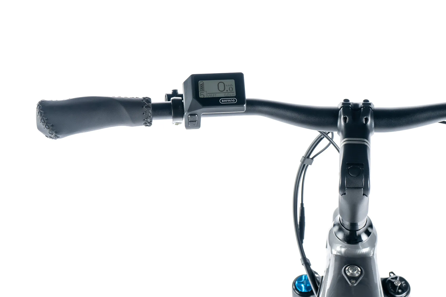 Bicicleta eléctrica de trekking Leader Fox DENVER 28" talla 20.5" L color gris brillante - Imagen 6