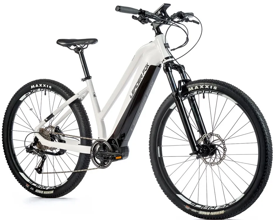 Bicicleta eléctrica montaña Leader Fox AWALON 29" t 18" blanca