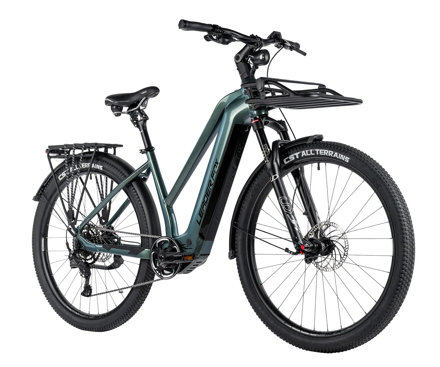 Bicicleta eléctrica Leader Fox BEND 28" t XS 16.5" verde