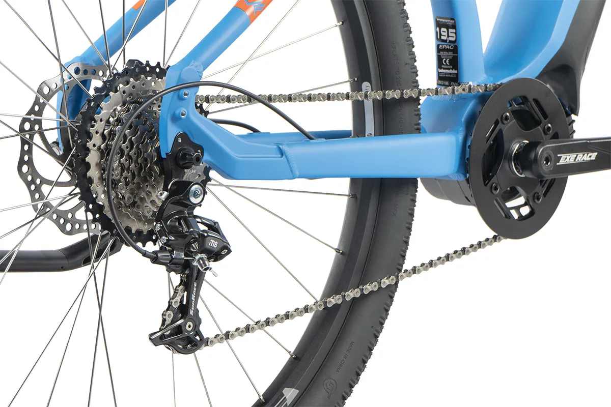 Bicicleta eléctrica de montaña Leader Fox SWAN Gent de 29" t 21.5" azul claro MTB Ebike - Imagen 2