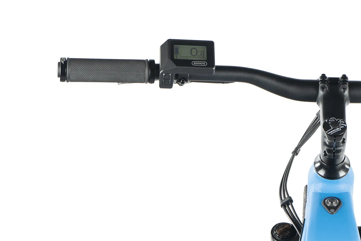 Bicicleta eléctrica de montaña Leader Fox SWAN Gent de 29" t 21.5" azul claro MTB Ebike - Imagen 4