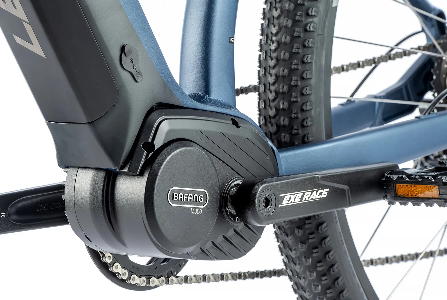 Bicicleta eléctrica de montaña Leader Fox SWAN de 29" talla 20" color azul oscuro mate MTB Ebike - Imagen 3