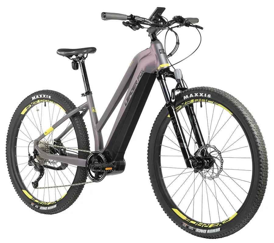 Bicicleta eléctrica montaña Leader Fox AWALON 29" t 20" gris MTB