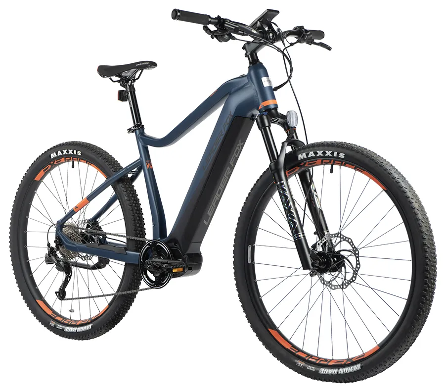 Bicicleta eléctrica montaña Leader Fox AWALON 29" t 21.5" azul MTB Ebike