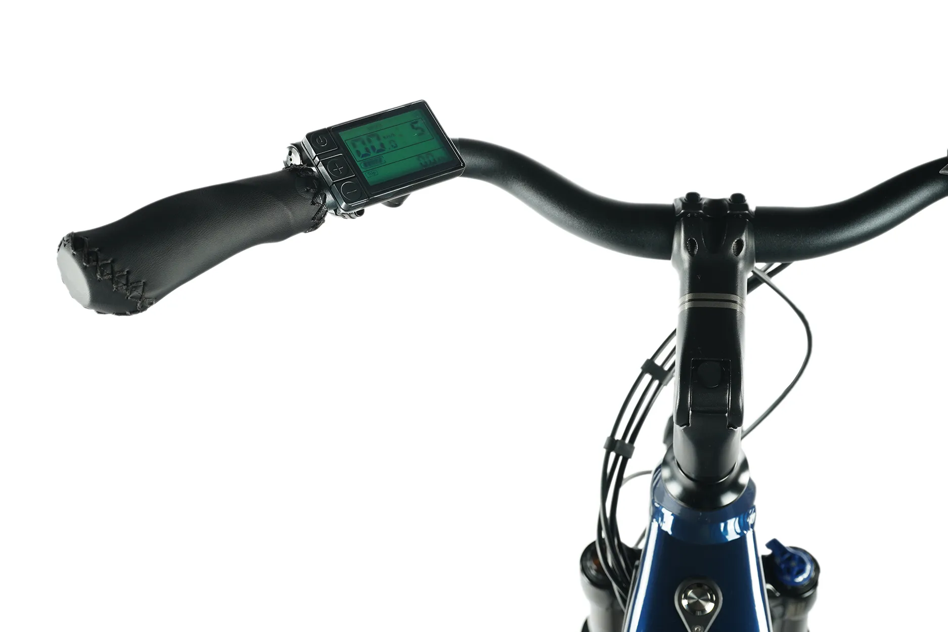 Bicicleta eléctrica urbana Leader Fox NARA de 28" talla 18" M color azul oscuro Ebike ciudad - Imagen 3