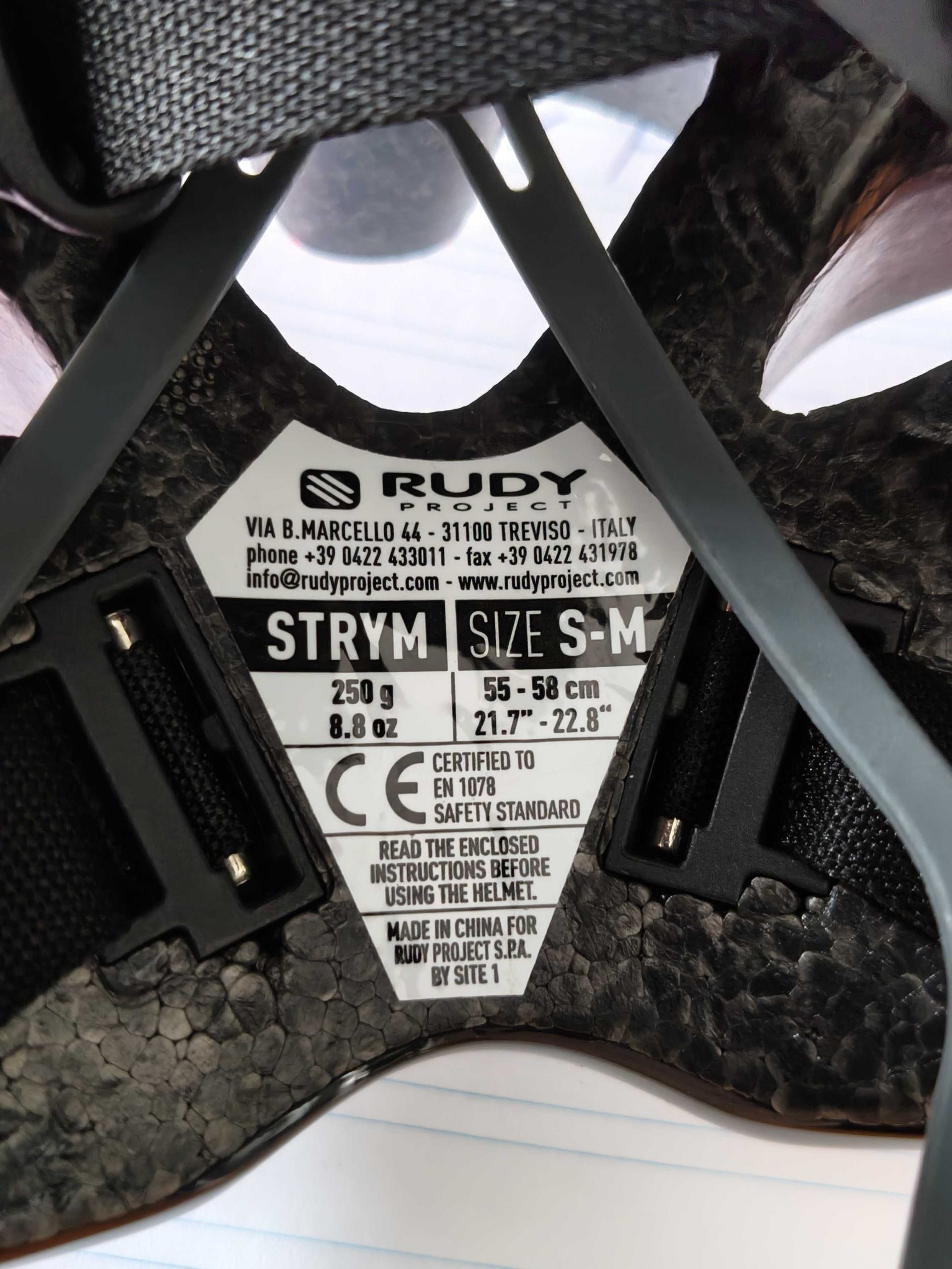 Casco Rudy project modelo Strym Negro y Rosa Talla S-M 55-58 cm - Imagen 7