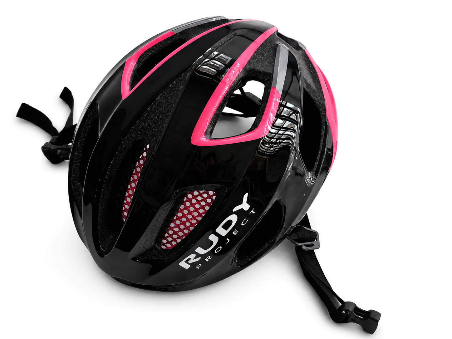 Casco Rudy project modelo Strym Negro y Rosa Talla S-M 55-58 cm