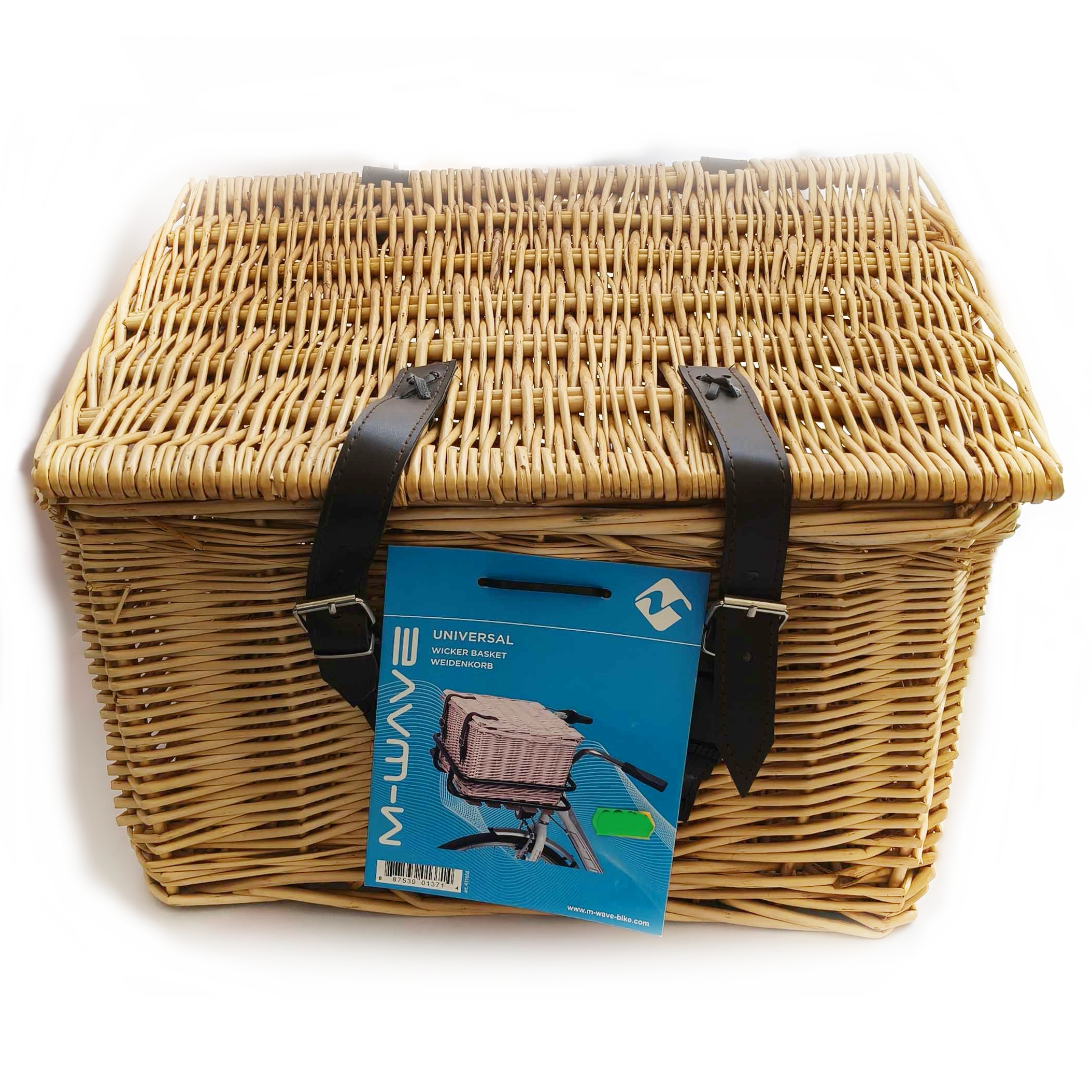 Cesta Mimbre ciclista universal M-Wave rectangular