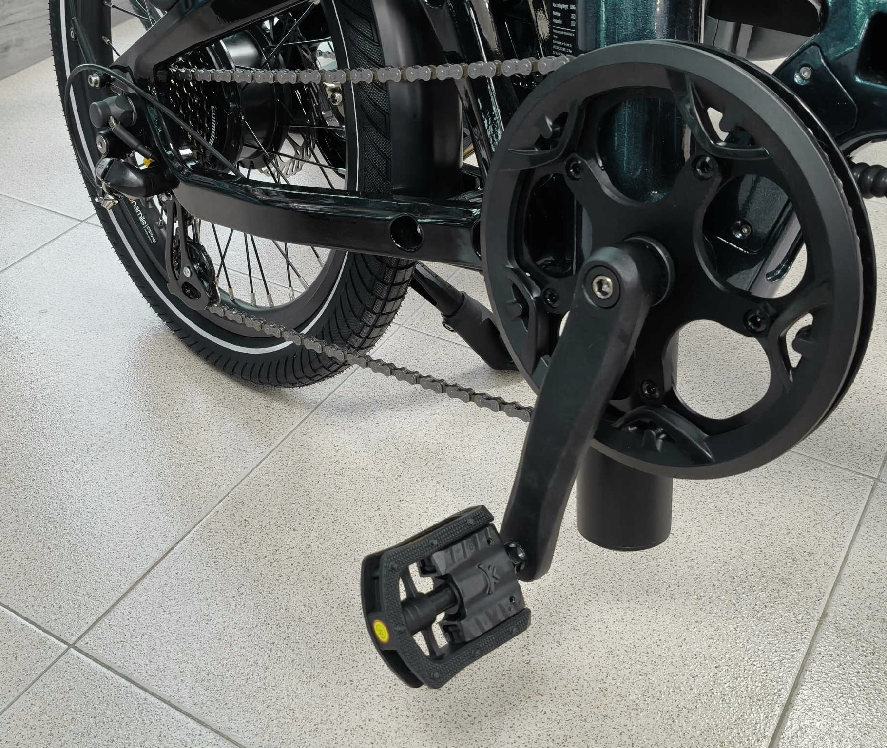 Bicicleta eléctrica plegable ONEMILE – modelo Nomad - color verde - 55 Nm / 500 Wh - Imagen 6