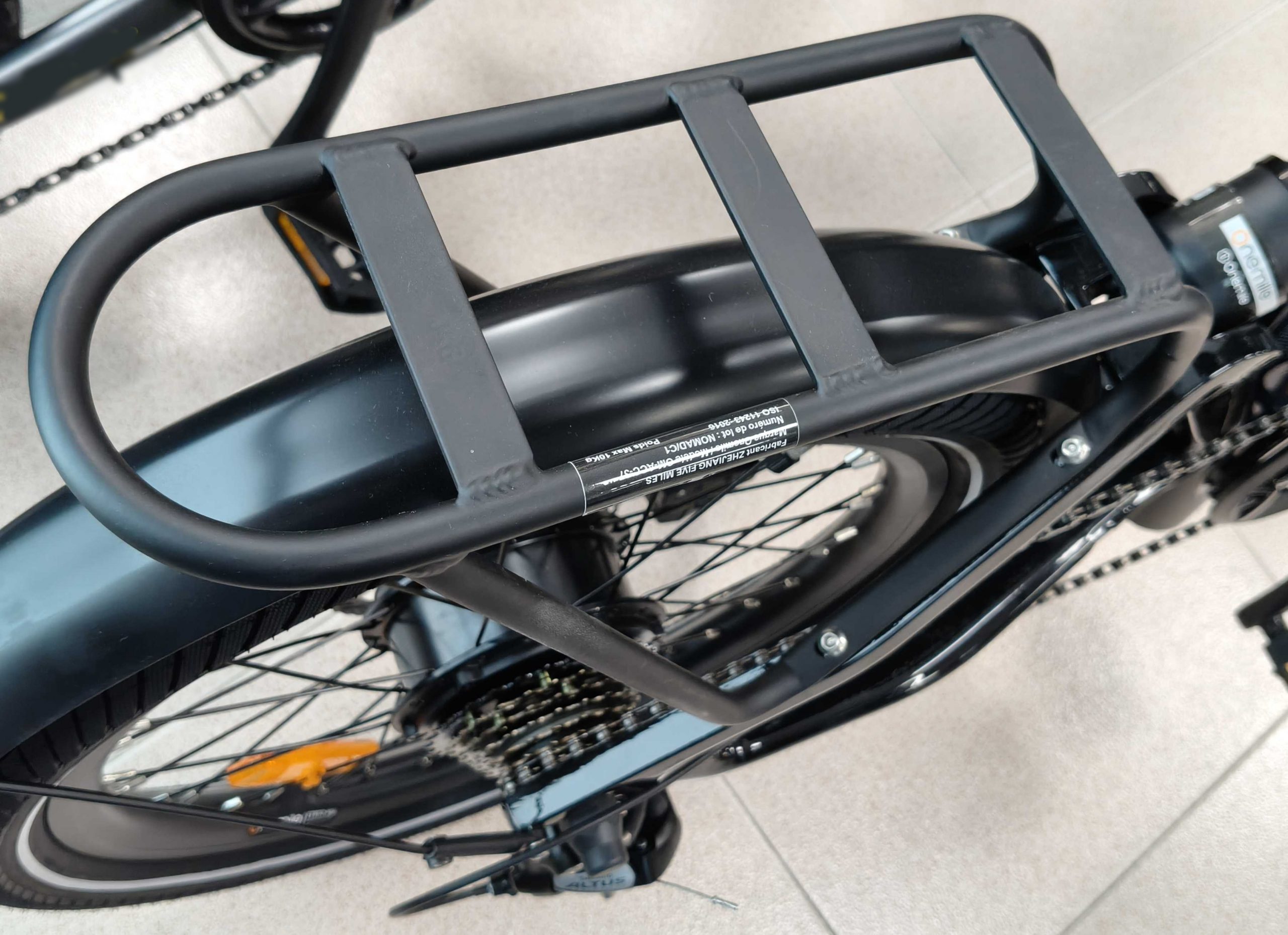 Bicicleta eléctrica plegable ONEMILE – modelo Nomad - color verde - 55 Nm / 500 Wh - Imagen 8