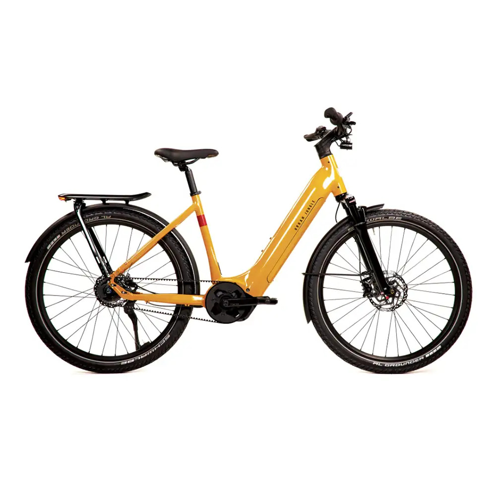 Bicicleta eléctrica Ginza 1.0 – VTC URBAN JUNGLE – Perf-Line 75Nm/ 625Wh/Nexus5/Cinta Amarillo mostaza - Talla M