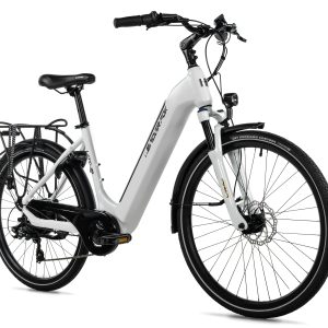 Bicicleta eléctrica urbana Leader Fox LOTUS 26" color Blanco talla 16.5"