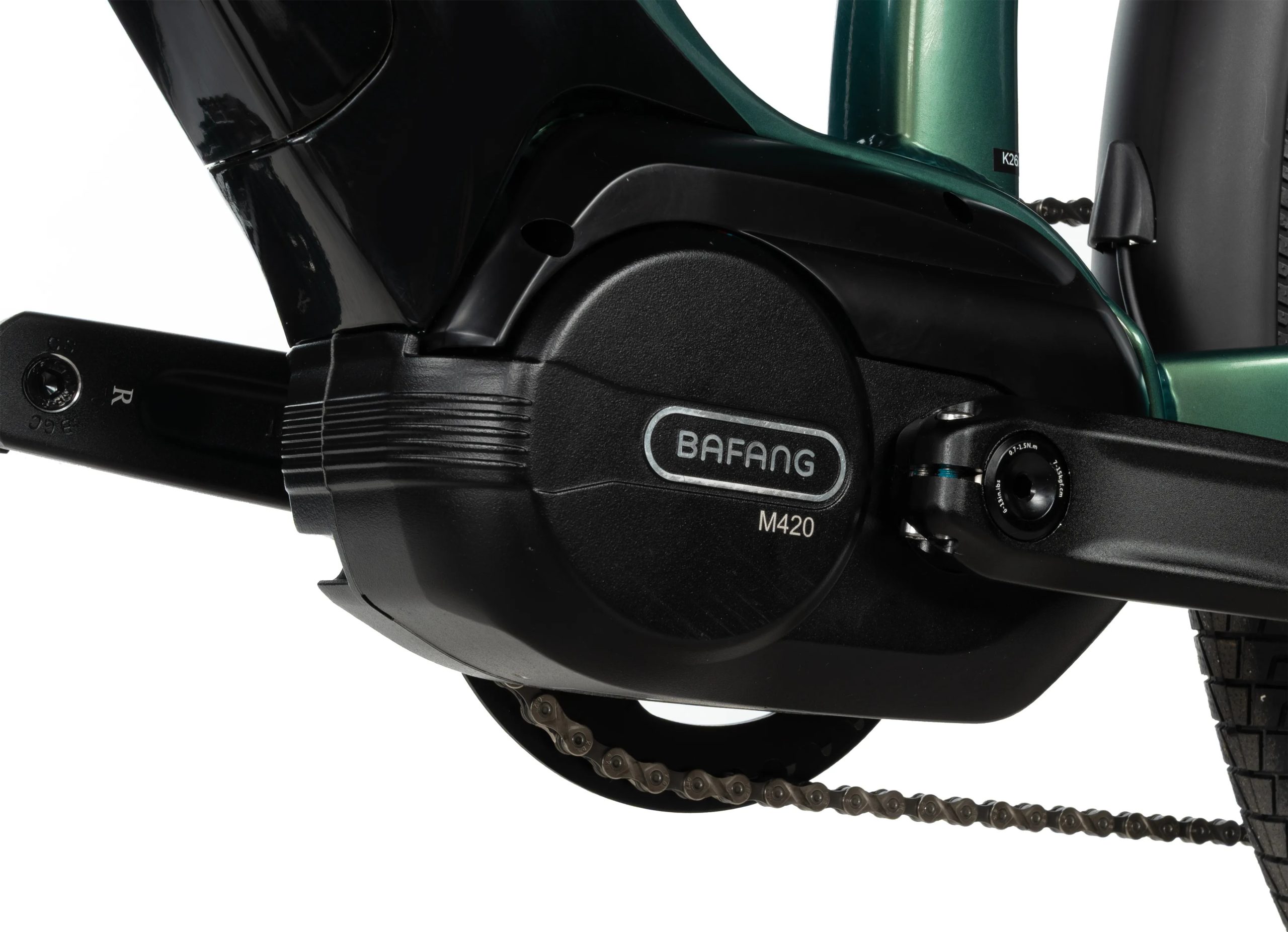 Bicicleta eléctrica trekking ebike Leader Fox EXETER 28" color verde brillo talla 20.5" Gent - Imagen 6