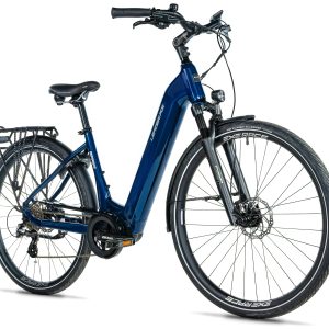 Bicicleta eléctrica urbana Leader Fox SAGA 28" color azul talla 20"