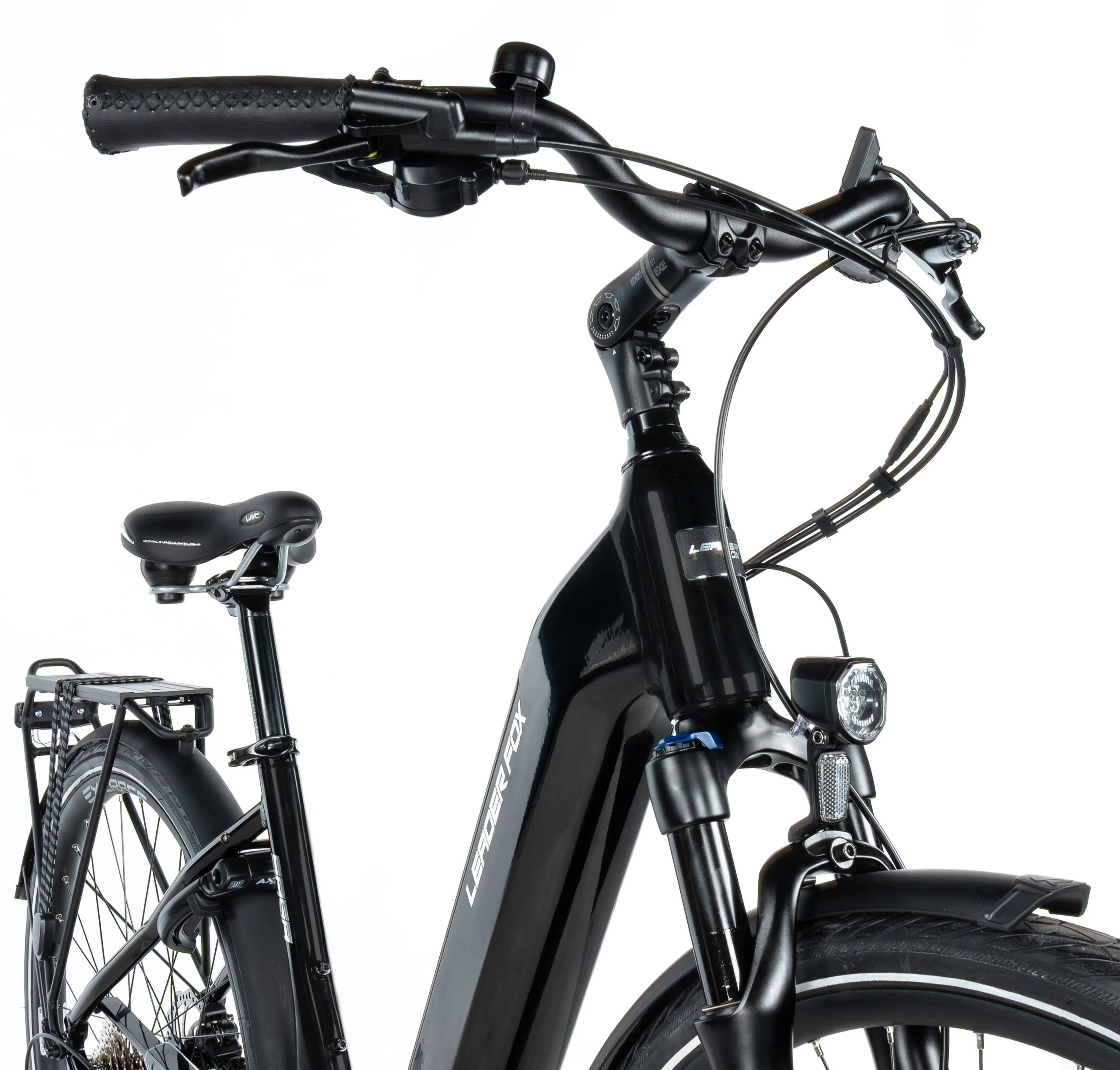 Bicicleta eléctrica urbana Leader Fox SAGA 28" color negro talla 20" - Imagen 3